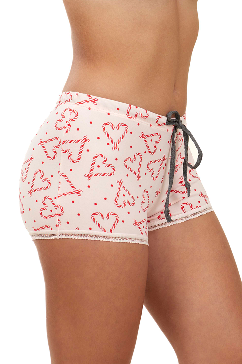 Candy Cane Lace Trim Shorts 2-Pack – madeformelons